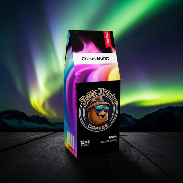 Citrus Burst Premium Light Roast Coffee 12oz Bag Java Junkies