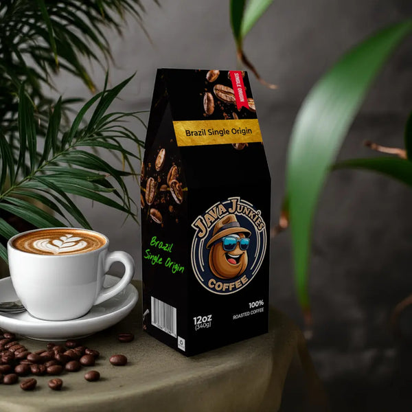 Single Origin Brazil Specialty Coffee 12oz Bag - Java Junkies
