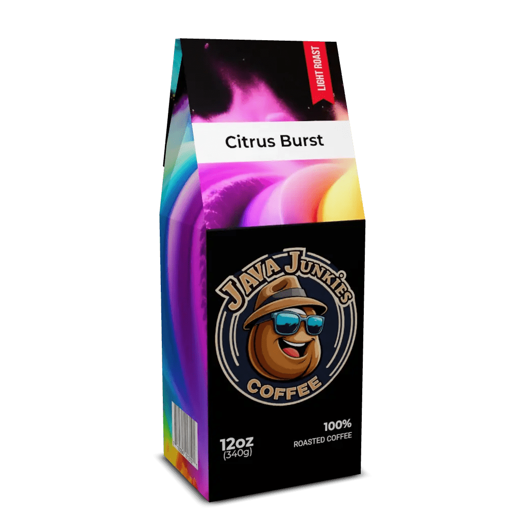 Citrus Burst Light Roast Coffee - Premium Vibrant Citrus Blend 12oz - Java Junkies Whole Bean Specialty Coffee