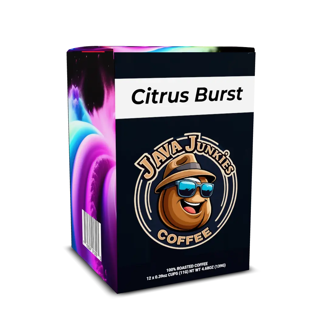 Citrus Burst Light Roast - 12 (11g) Pods per Box - Java Junkies