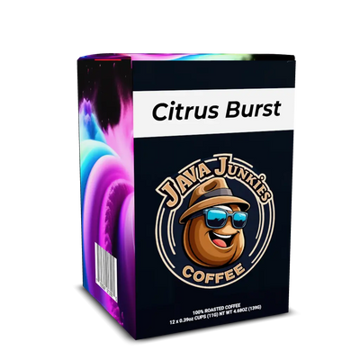 Citrus Burst Light Roast - 12 (11g) Pods per Box - Java Junkies