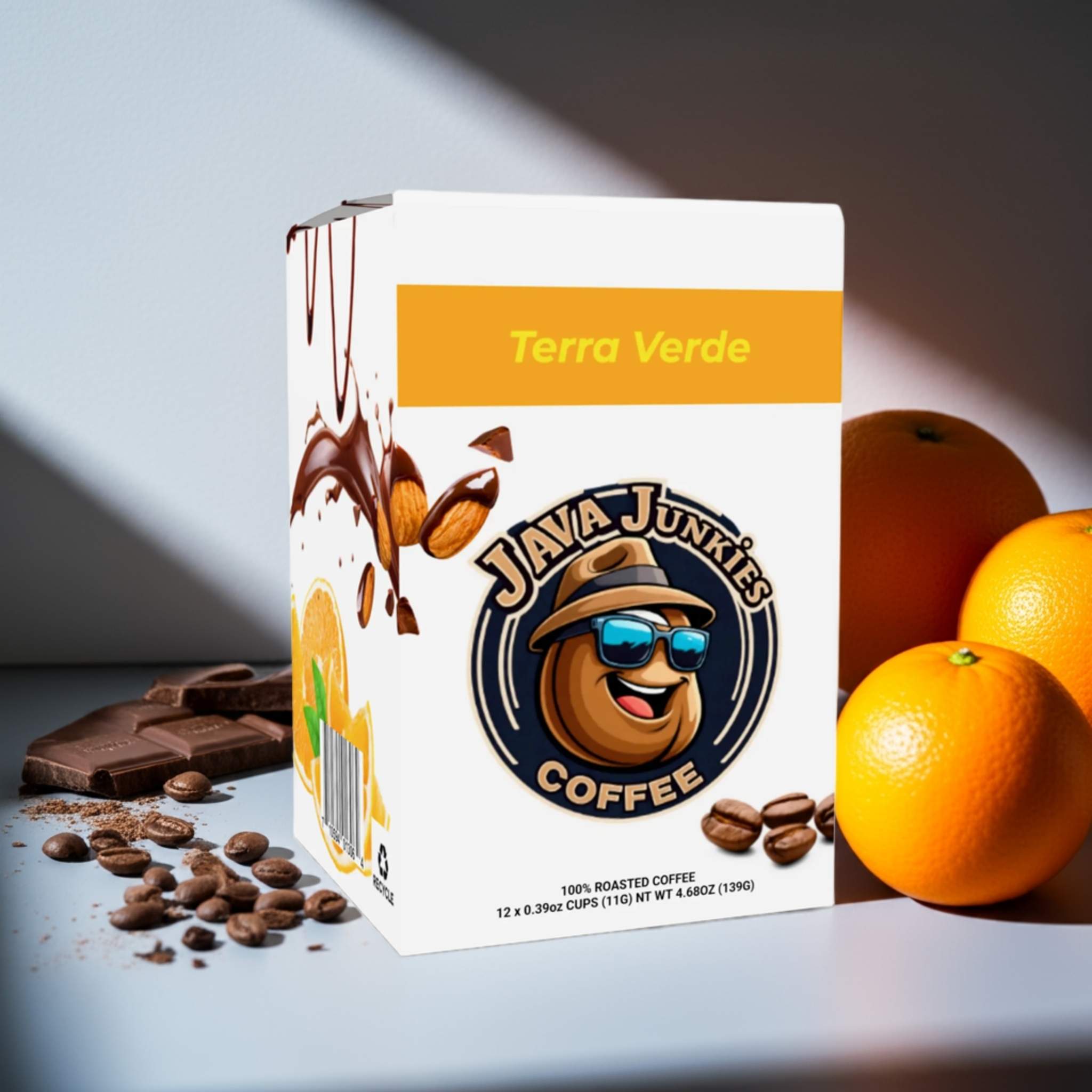 Terra Verde Medium Roast Coffee Pods - K-Cup Compatible 12 Count - Java Junkies Ground Specialty Coffee Pods