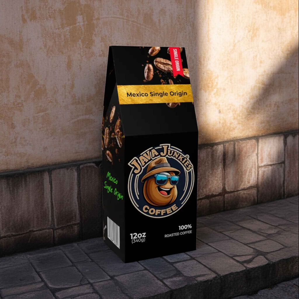 Mexico Single Origin Coffee - Premium Specialty Beans 12oz Bag - Java Junkies Whole Bean Specialty Single Origin Coffee