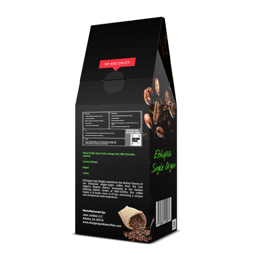 Single Origin Ethiopia Specialty Coffee 12oz Bag Java Junkies