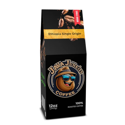 Single Origin Ethiopia Specialty Coffee 12oz Bag Java Junkies
