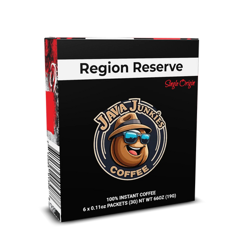 Region Reserve - Single Origin Specialty Instant Coffee 6pk Java Junkies