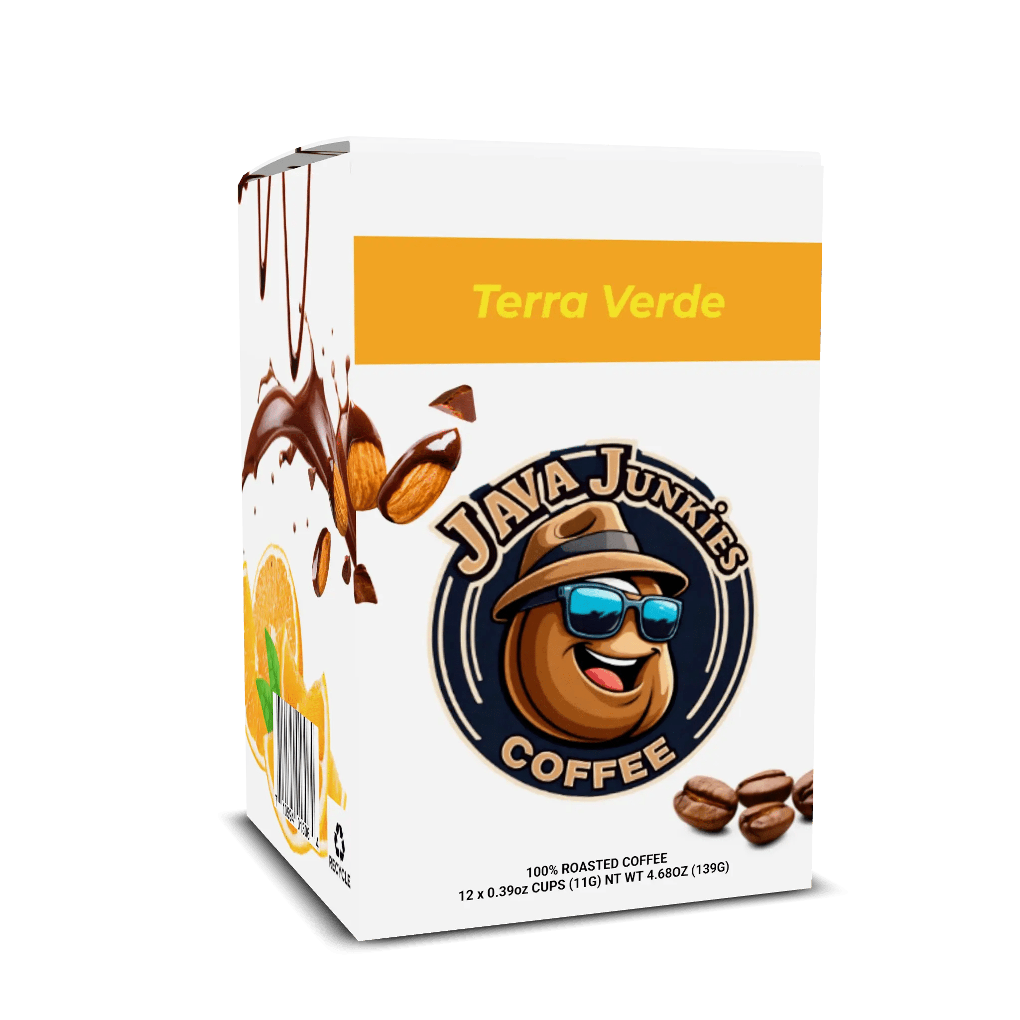Terra Verde Medium Roast Coffee Pods - K-Cup Compatible 12 Count - Java Junkies Ground Specialty Coffee Pods